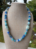 Blue Stone Handmade Beaded Necklace