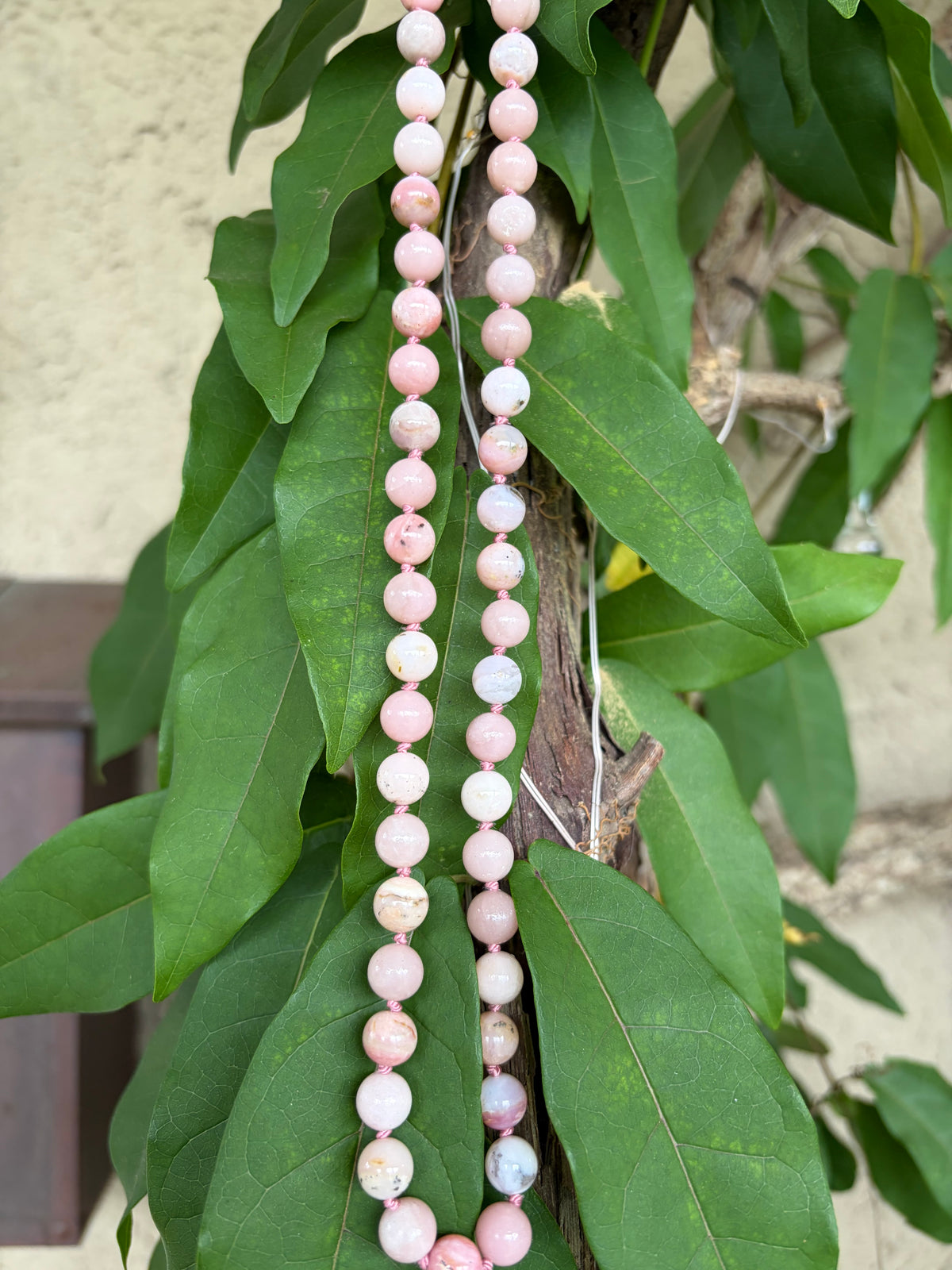 Pink Handmade Beaded Necklace
