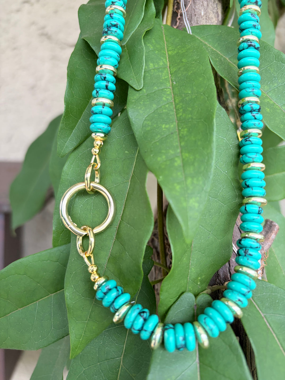 Green/Blue Turquoise Handmade Necklace