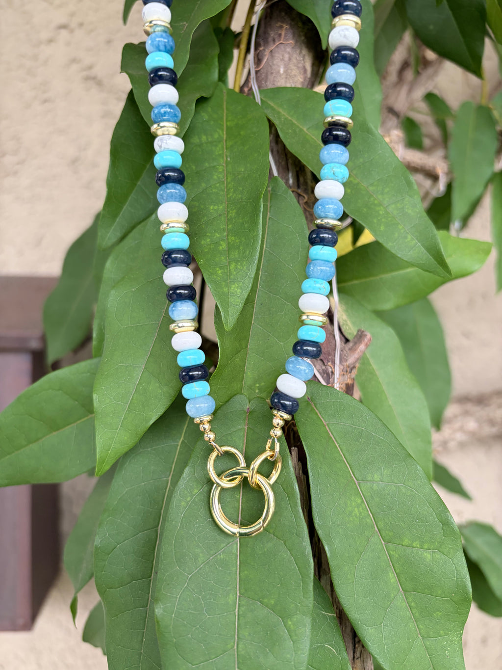 Blue Handmade Candy Necklace
