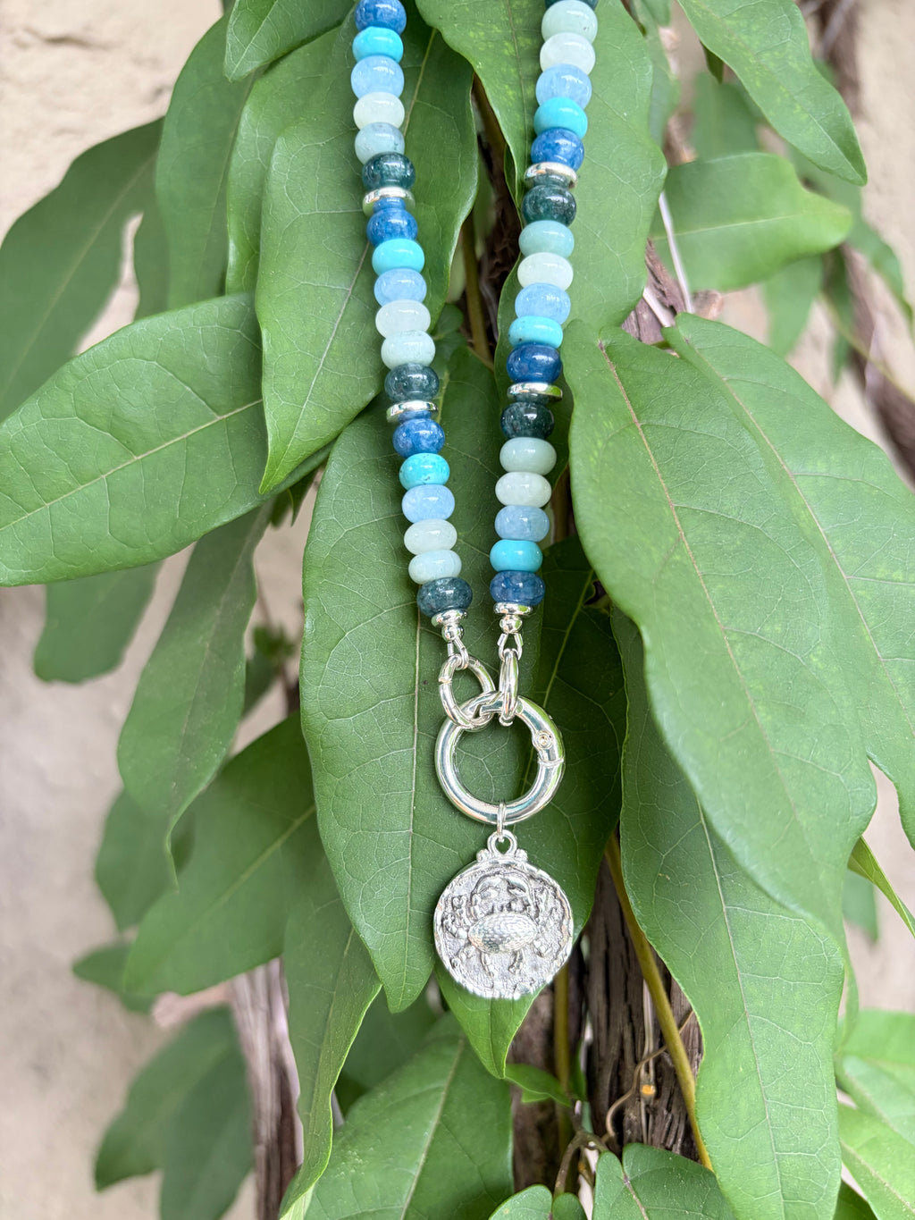 Blue Handmade Candy Necklace