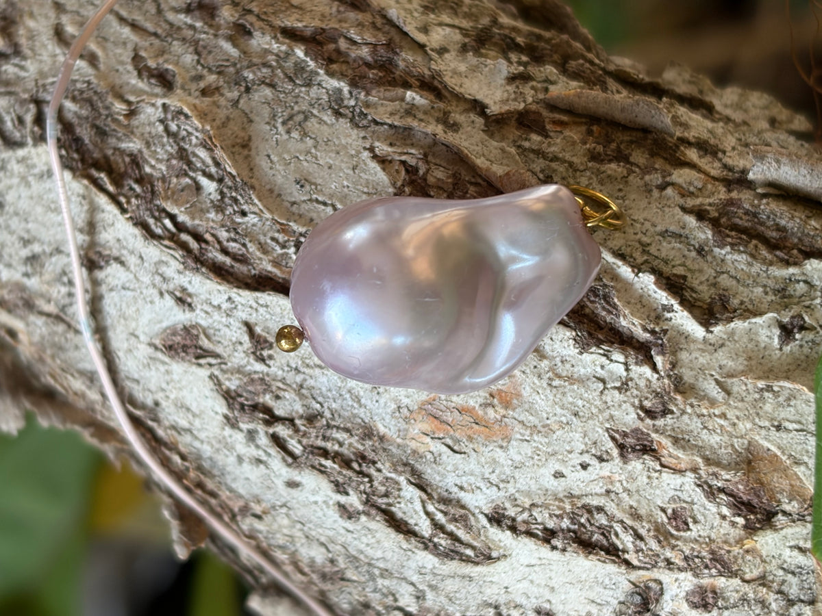 Large Baroque Pearl Charm