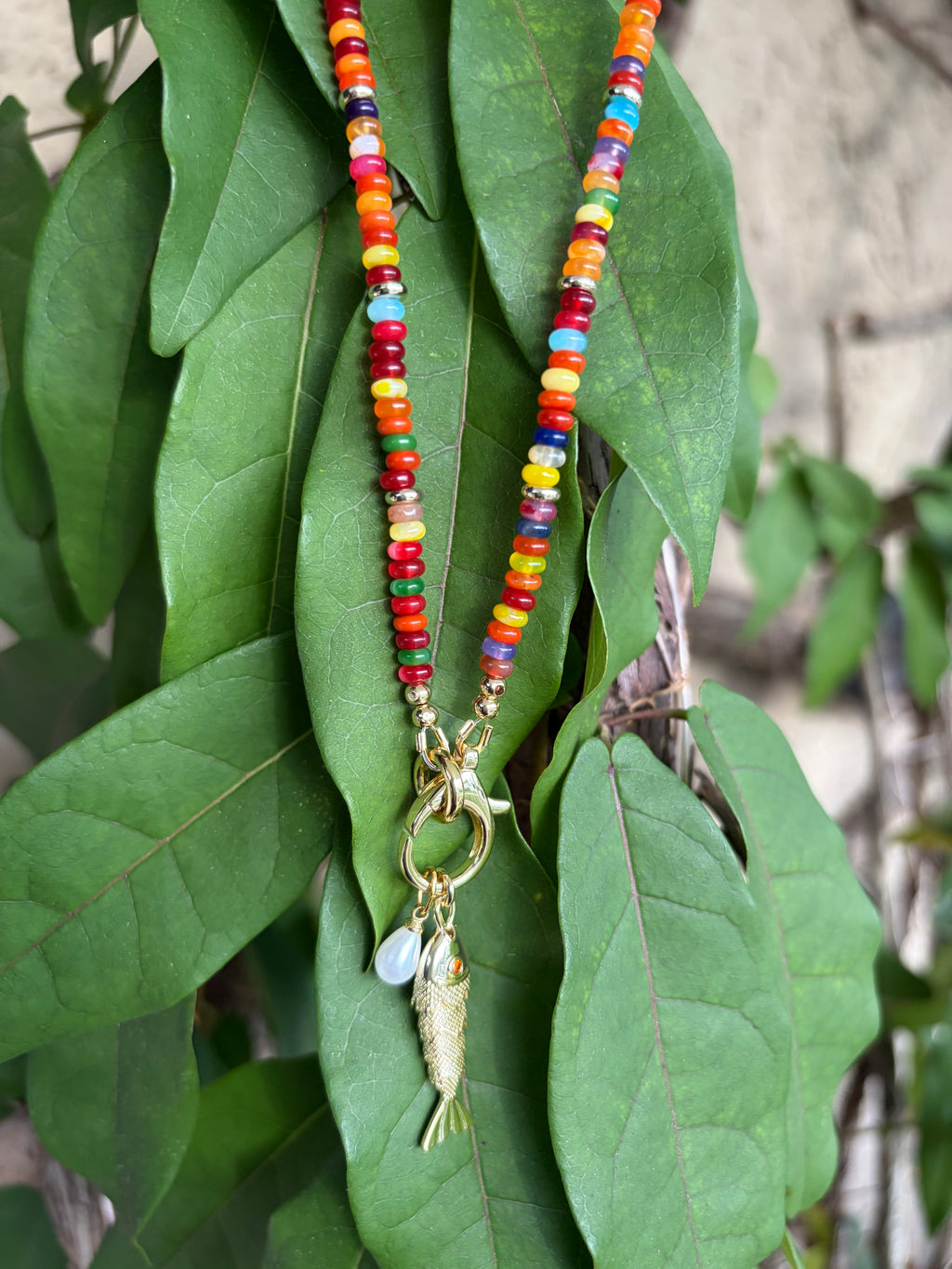 Candy Jade Gold Filled Necklace
