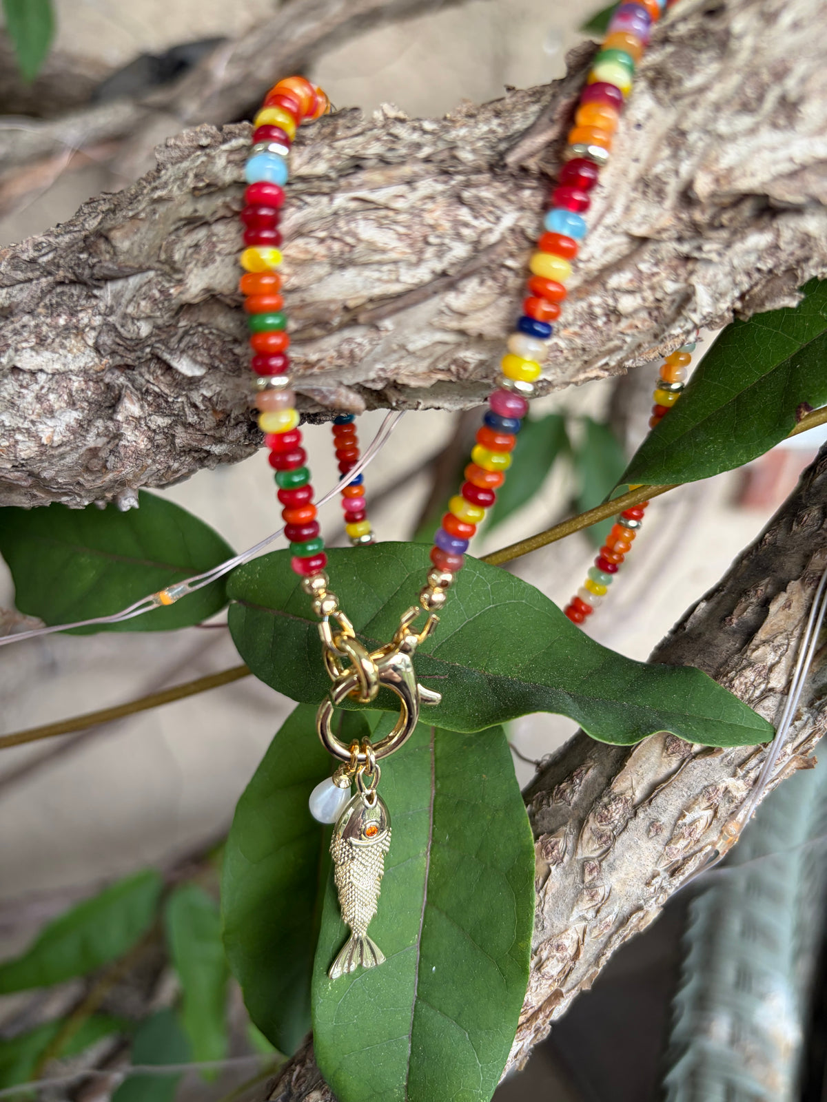 Candy Jade Gold Filled Necklace